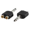 SDOPPIATORE AC-011 da 2 RCA A 1 JACK 6,3 MM STEREO